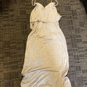 Gray maxi dress